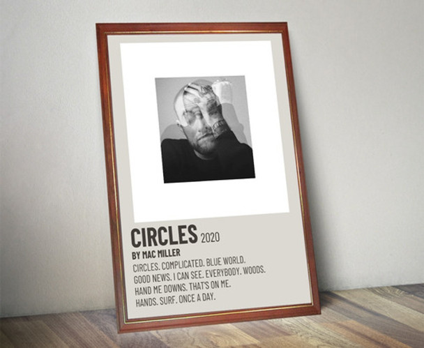 Mac Miller Poster Album Circles En Cuadro 0