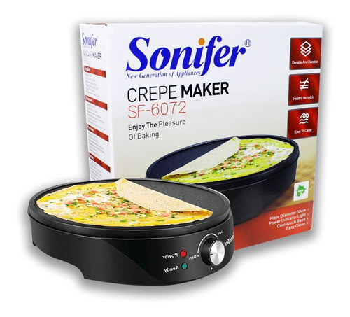 Maquina Creps Crepera Panquequera Wraps Eléctrica 0