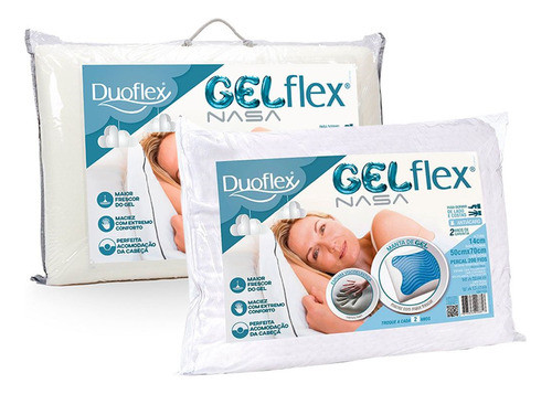 Set X2 - Almohada Espuma 100% Viscoelástica Gel Flex Duoflex 0