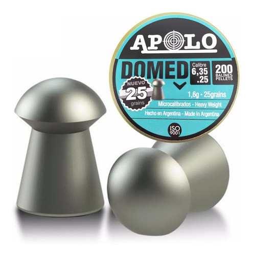 Balines Apolo Domed 6.35 X 200 25 Gr 0