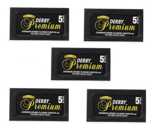 Hojas Para Afeitar Derby Premium X 5 Cajas Para Navaja 0