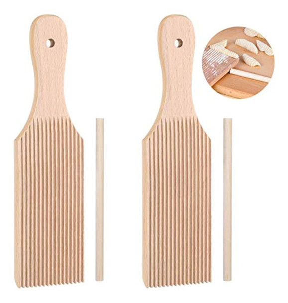 Sduseio 2 Juegos De Paleta De Ñoquis De Madera Para Ñoquis D 0