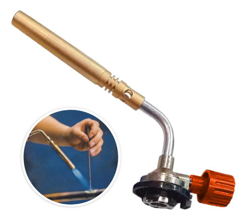 Soplete Soldador Profesional Pico Bronce 16mm Brogas 0