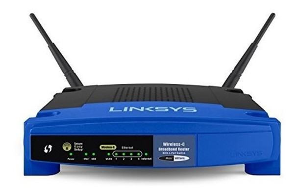 Enrutador De Banda Ancha Wi-fi Wireless G De Linksys Wrt54gl 0