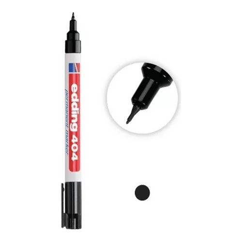 Marcador Permanente Edding 404 0.75mm Microfibra X 4 Unid 0