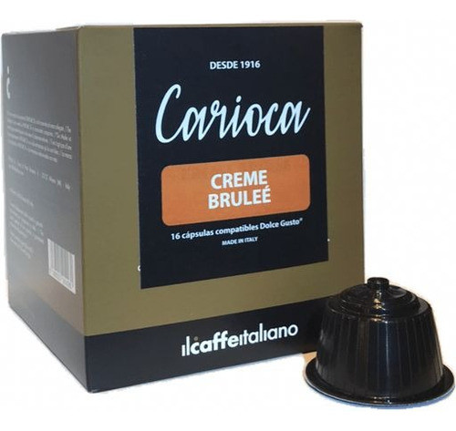 Cápsulas Para Preparar Creme Bruleé Carioca 16u D. G. 0