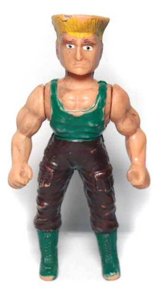 Boneco Guile Street Fighter Bootleg Anos 90 Raro 11,5cm 0
