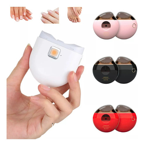 Cortadora De Uñas Eléctrica Luz Usb. Recargable 0