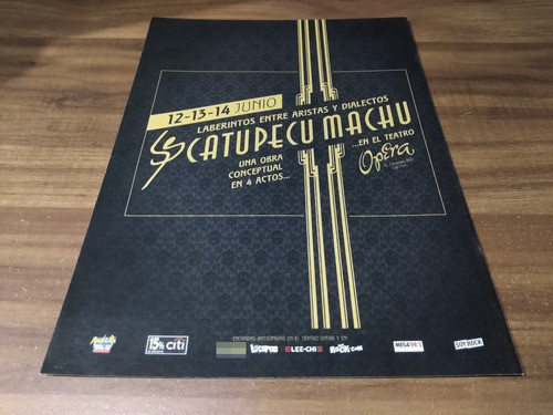 (pc593) Publicidad Catupecu Machu * Teatro Opera * 2008 0