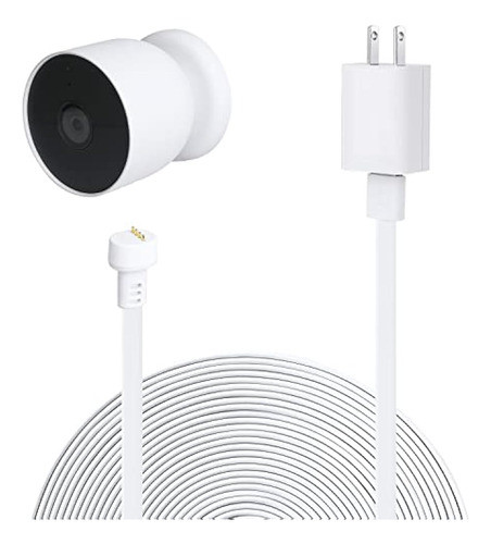 Adaptador De Corriente Para Google Nest Cam (batería), Con C 0