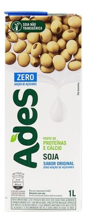 Bebida À Base De Soja Original Ades Zero Açucar 1l 0