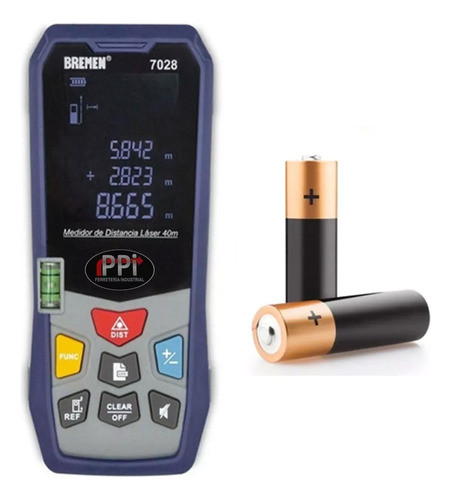 Medidor De Distancia Laser 40 Mts Alcance Bremen Profesional 0