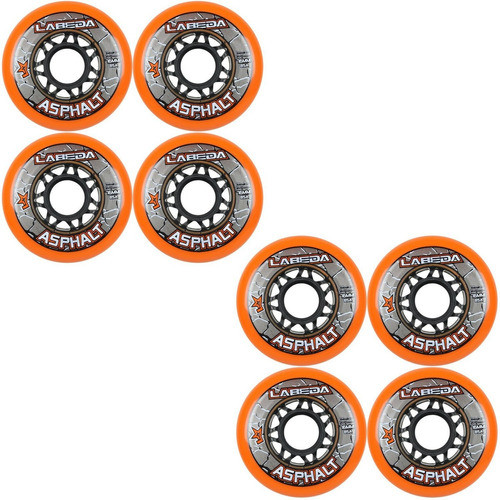 Ruedas De Skate En Linea Labeda Asphalt Orange - 76mm 0