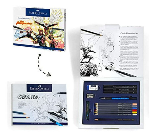 Conjunto De Ilustraciones De Cómics Faber-castell - Kit De D 0