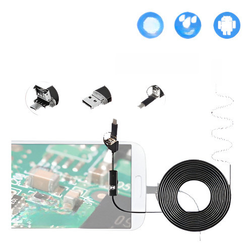 5m Endoscopio Android Usb Micro Endoscopio Resistente Al Agu 0