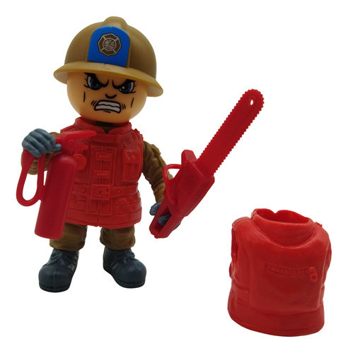Boneco Bombeiro Fire Hero Com Acessórios Tático 0