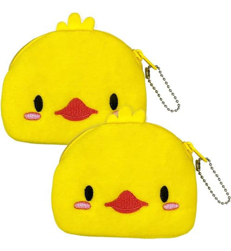 Monedero Kawaii De Felpa Con Cierre X2u - Pollitos 0