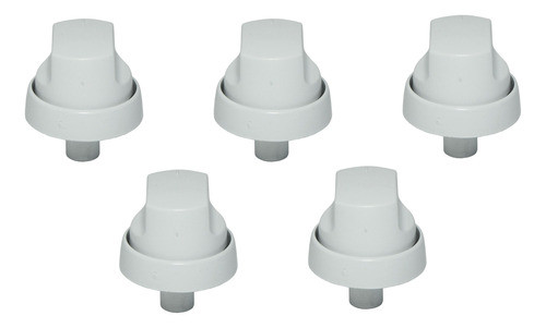 Juego De 5 Perillas Blancas Para Cocina Escorial 0