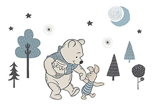 Lambs & Ivy Forever Pooh Adhesivo De Pared, Multicolor 0