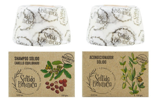 Sentida Botánica Shampoo Solido Equilibrado + Enjuague 6c 0