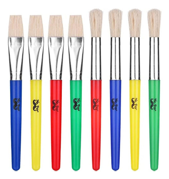 Mr. Pen- Pinceles Para Pintar Para Niños, 8 Piezas, Pinceles 0