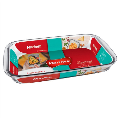 Asadera Vidrio Marinex Rectangular Clasica 2900 Ml 0