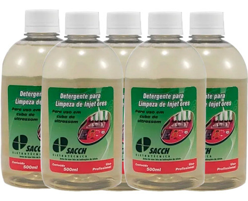 Detergente Para Limpeza De Bicos Injetores 05 Unid. 500ml 0