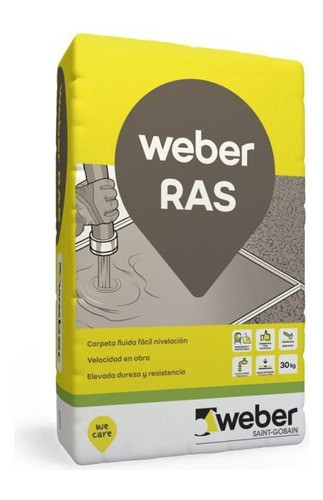 Premezcla Cementicia Carpetas Niveladoras Weber Ras 30 K Mm 0