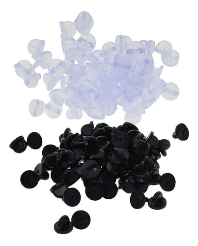 400 Unidades De Silicone Pin Backs Butterfly Clutch Para Uni 0