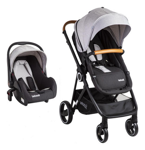 Coche Travel System Bebesit Deluxe Gris 0