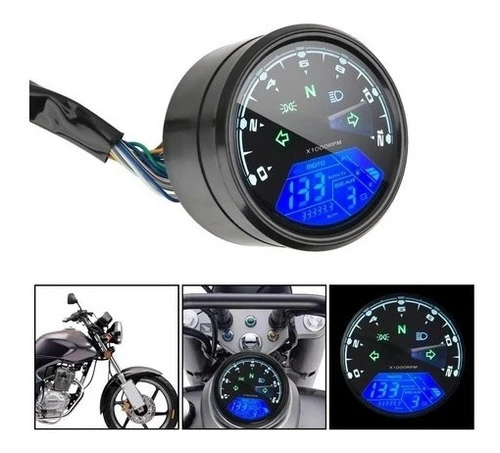 Velocimetro Digital Universal Moto A Tripa + Soporte 0