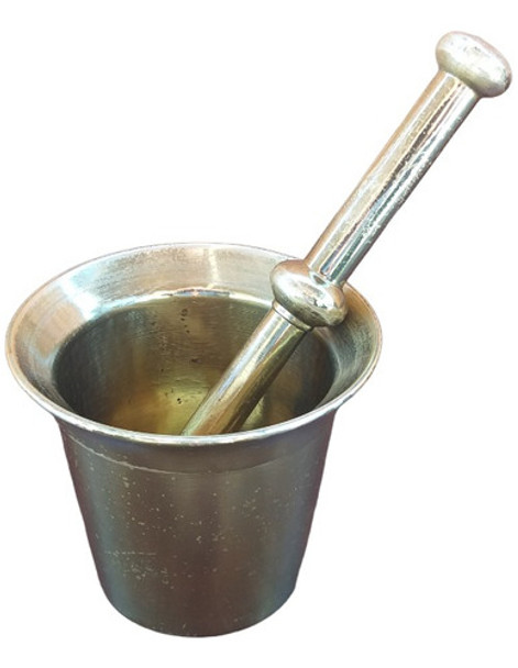 Almofariz E Pistilo Antigo Bronze Ou Latão Leia Com Atenção 0 Almofariz E Pistilo Antigo Bronze Ou Latão Leia Com Atenção 0