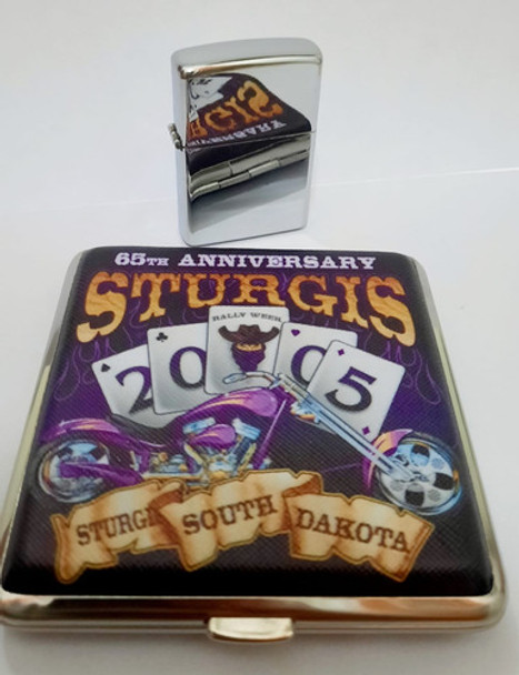 Cigarrera Metal Encendedor Recargable Porta Cigarrillos 0