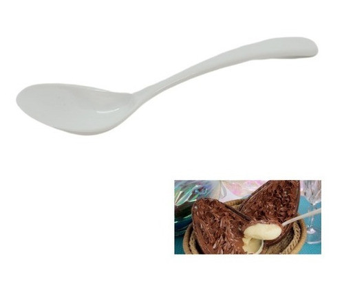 24 Mini Colher - Colherzinha Sobremesa - Ovo Pascoa - 12cm 0