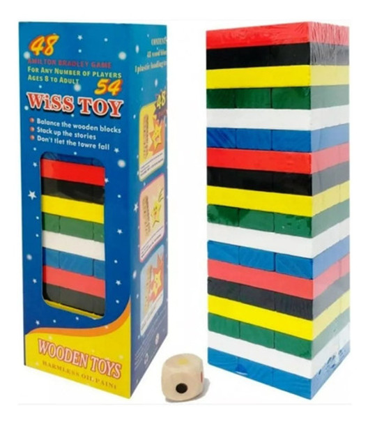 Torre De Maderas Juego De Las Maderitas Colores Con Dado 0 Torre De Maderas Juego De Las Maderitas Colores Con Dado 0