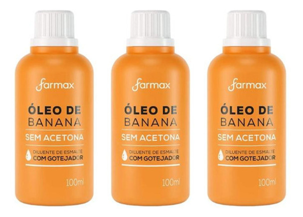 Oleo De Banana Farmax 100ml-kit C/3un 0
