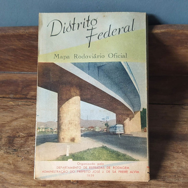 Mapa Rodoviário Do Rio De Janeiro -1959 - Distrito Federal 0 Mapa Rodoviário Do Rio De Janeiro -1959 - Distrito Federal 0