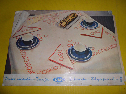 Dmc Dibujos Para Calcar Molde Mantel Bordado Transfers Moda 0