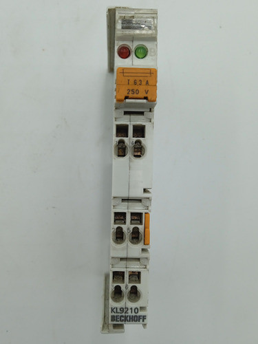 Beckhoff Kl9210 Terminal De Alimentação De Tensão Semi Novo 0
