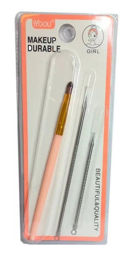 Kit Extractor Puntos Negros Saca Comedones + Brocha Pincel 0