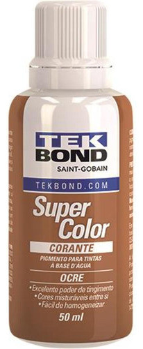 Corante Tekbond Ocre 50ml - Kit C/12 Unidades 0