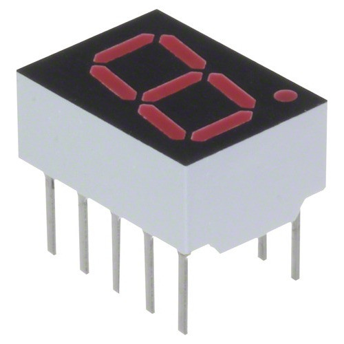 Display Led Hdsp-f101 7 Segmentos Anodo Comum Vermelho 637nm 0