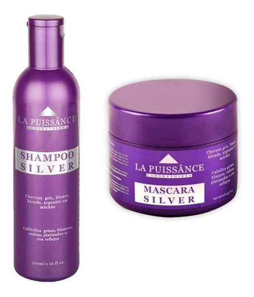 Máscara + Shampoo Matizador Silver - La Puissânce 300ml 0