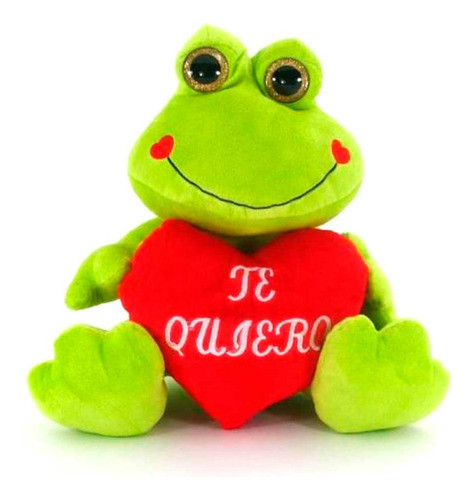 Rana Phi Phi Toys Con Corazón Rojo Te Quiero 35cm 0