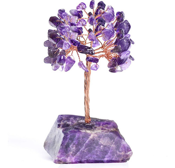 Ytbeoxk Árbol Vida Cristal Amatista, Decoraciones Árbol Y 0