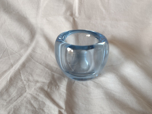 Cenicero De Cristal Azulado 7cm De Diametro 0