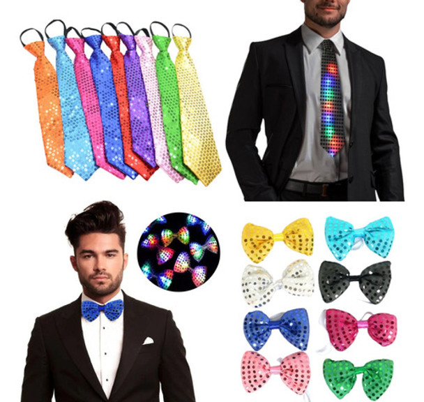 Combo Cotillon Luminoso Led Moño Corbata Carioca Fiesta X30 0 Combo Cotillon Luminoso Led Moño Corbata Carioca Fiesta X30 0
