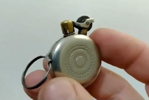 Encendedor Artesanal Antiguo A Bencina Funcionando, Único!!! 0
