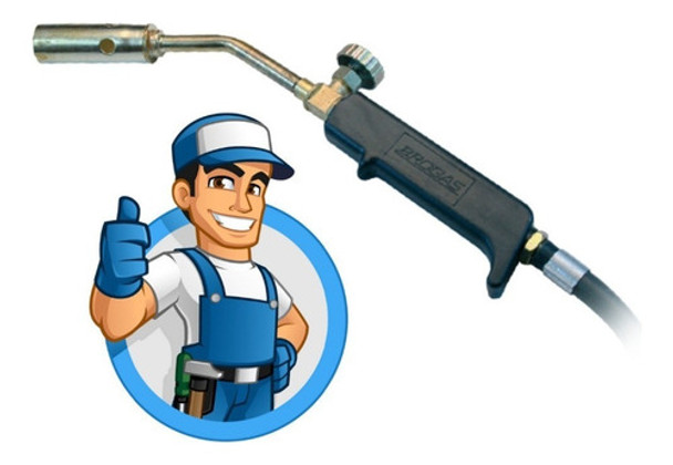 Soplete Soldador Plomero 22mm C/manguera P/garrafa 10 Kg 0