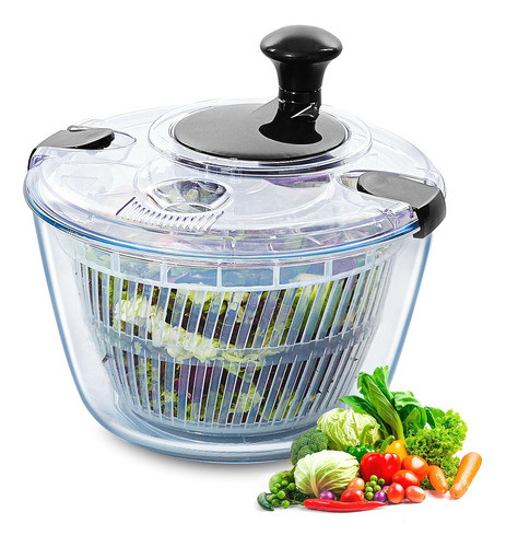 Secador De Lechuga Y Verduras De 47,5 Cm³, Fácil De Usar 0